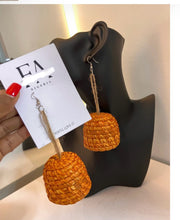 Load image into Gallery viewer, Afia Burnt Orange Earrings
