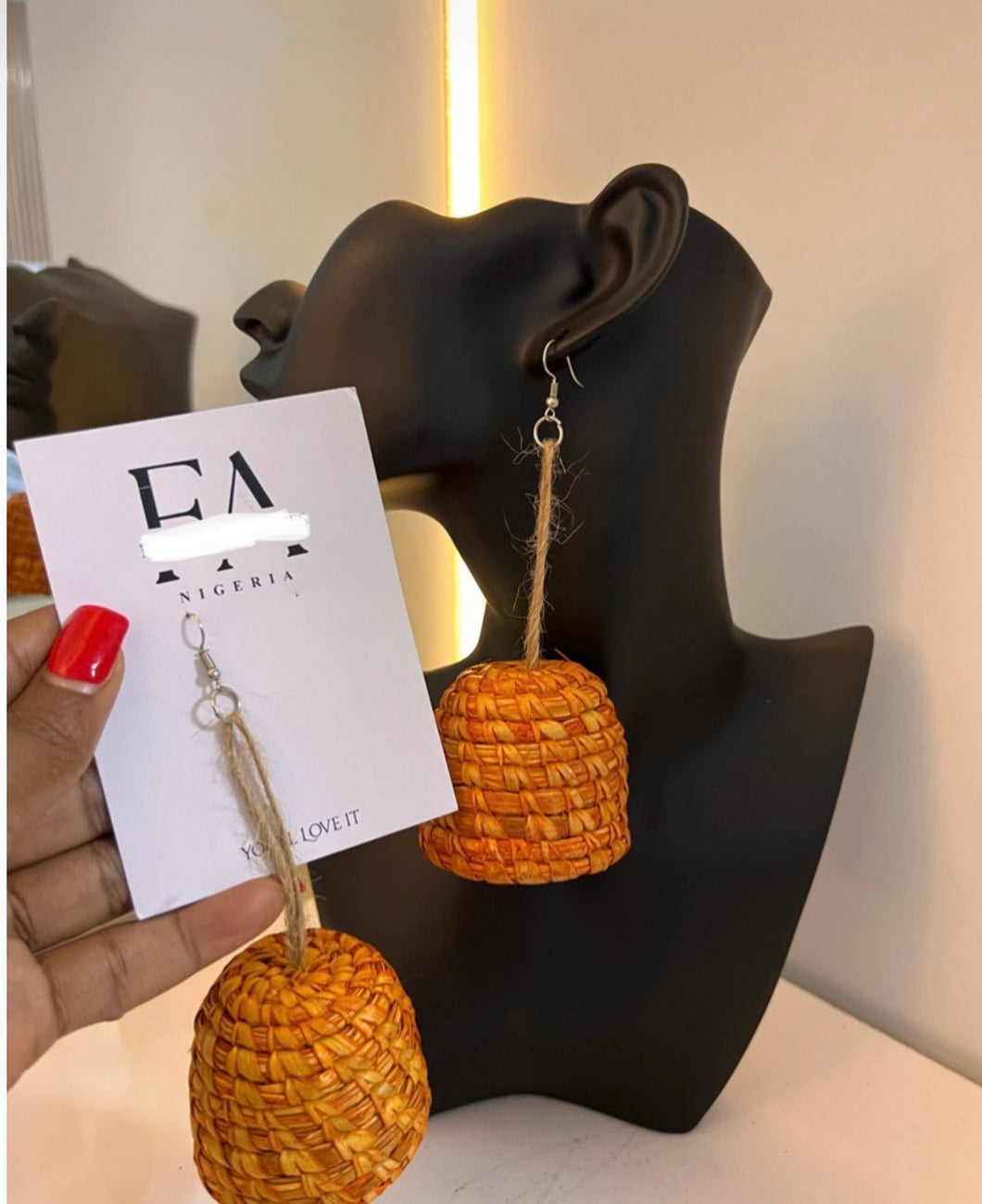 Afia Burnt Orange Earrings